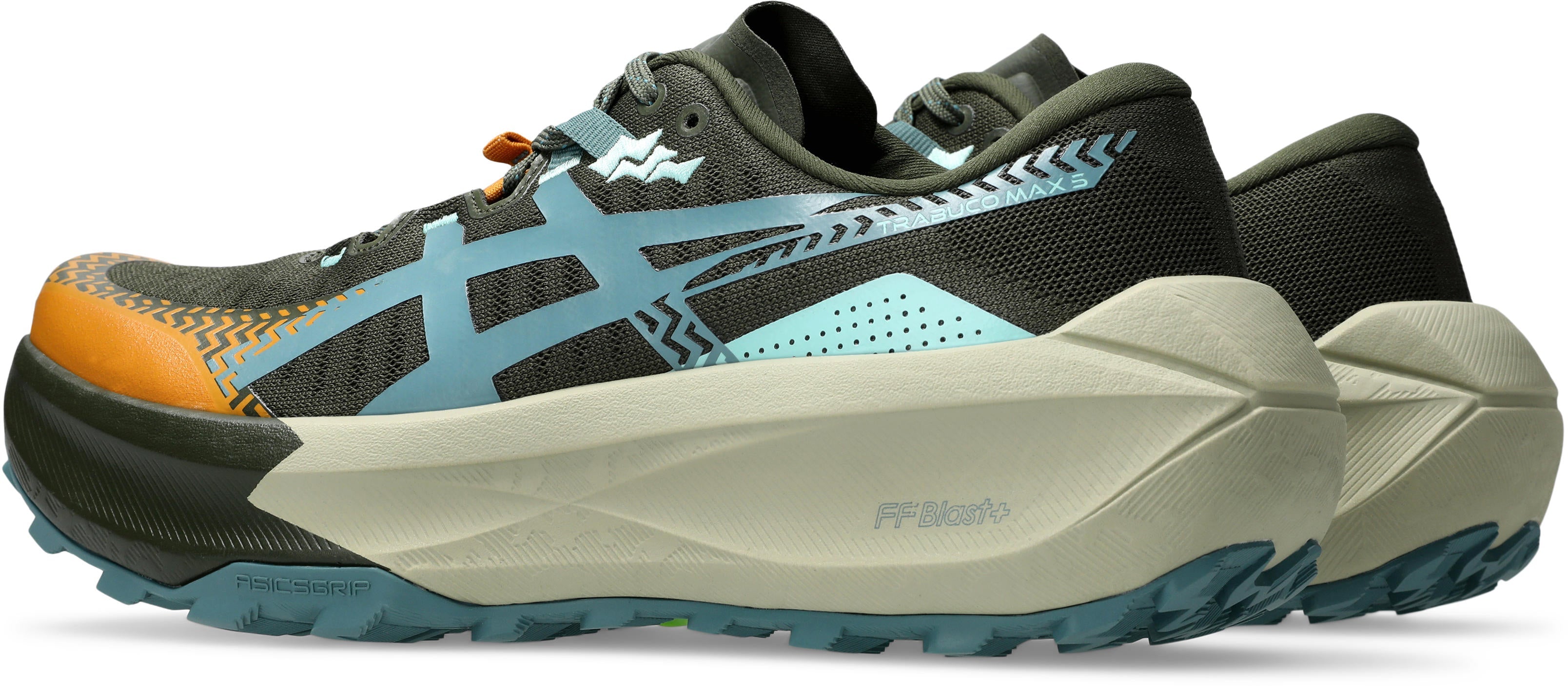 Asics Trabuco Max 5 Mens Trail Running Shoes - Green