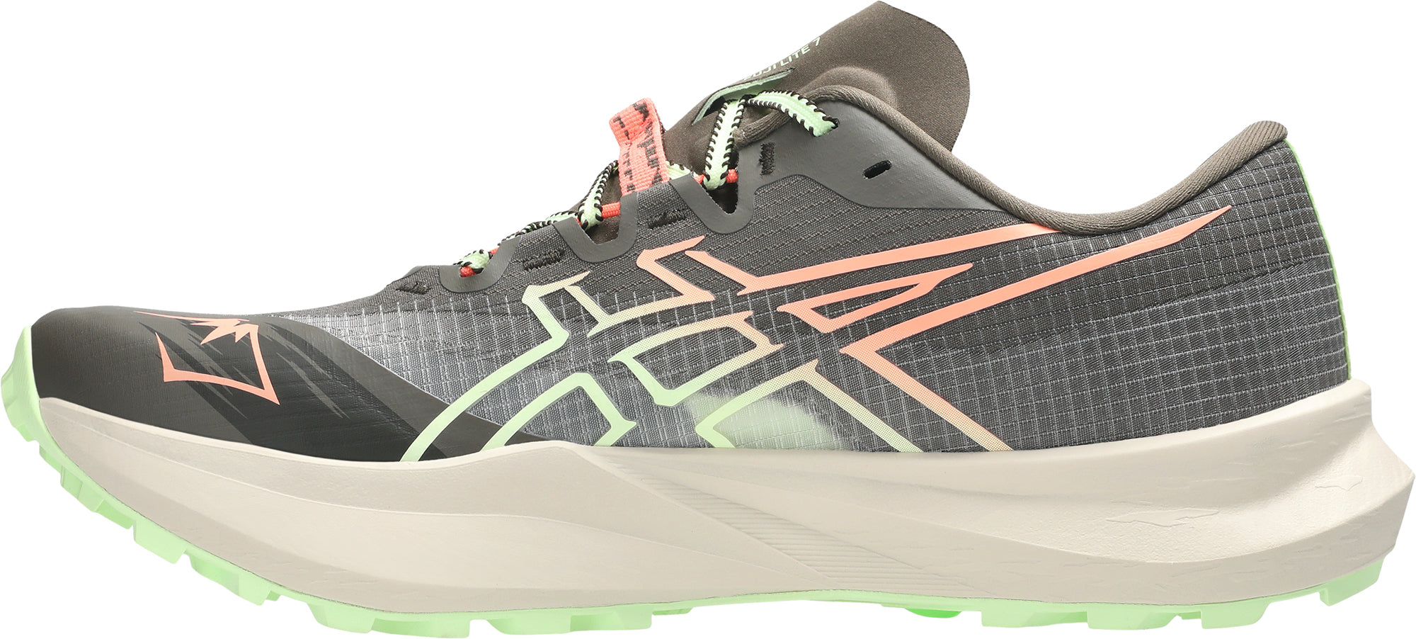 Asics Fuji Lite 7 Mens Trail Running Shoes - Grey
