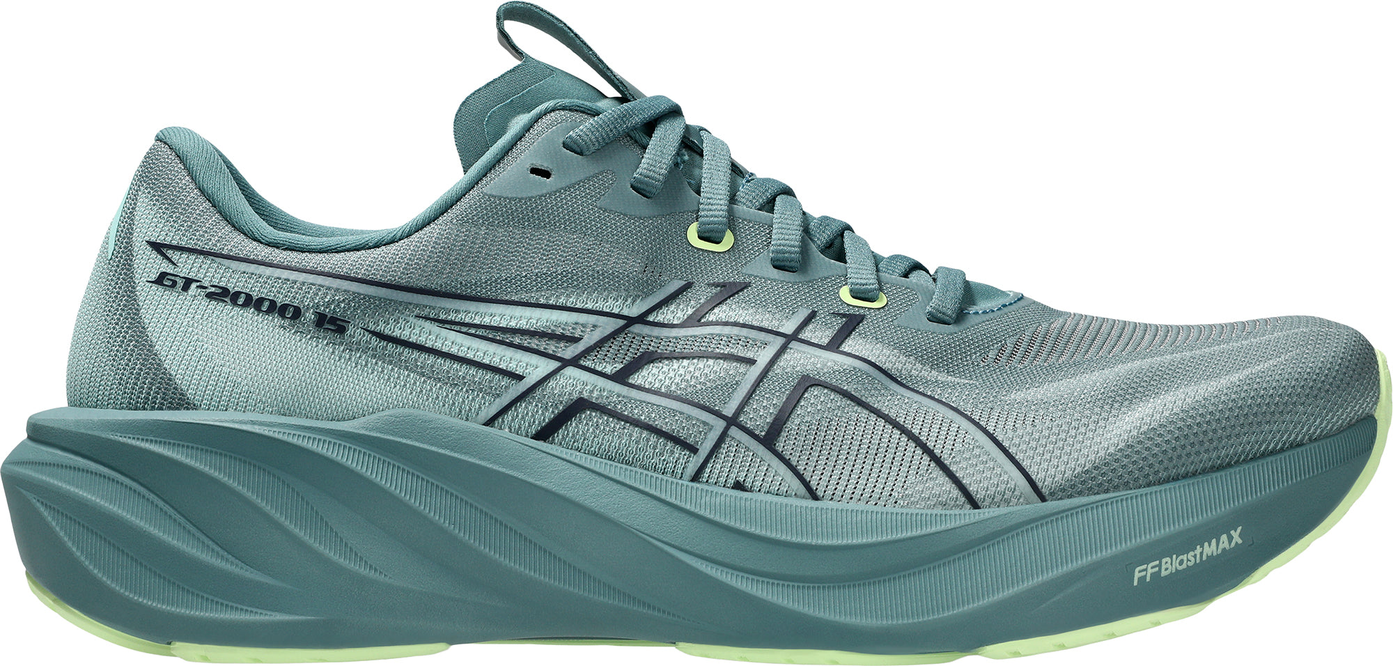 Asics GT 2000 15 WIDE FIT Mens Running Shoes - Green