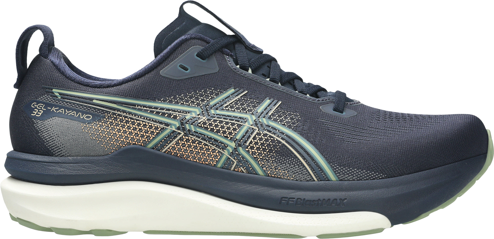 Asics Gel Kayano 33 WIDE FIT (2E) Mens Running Shoes - Blue