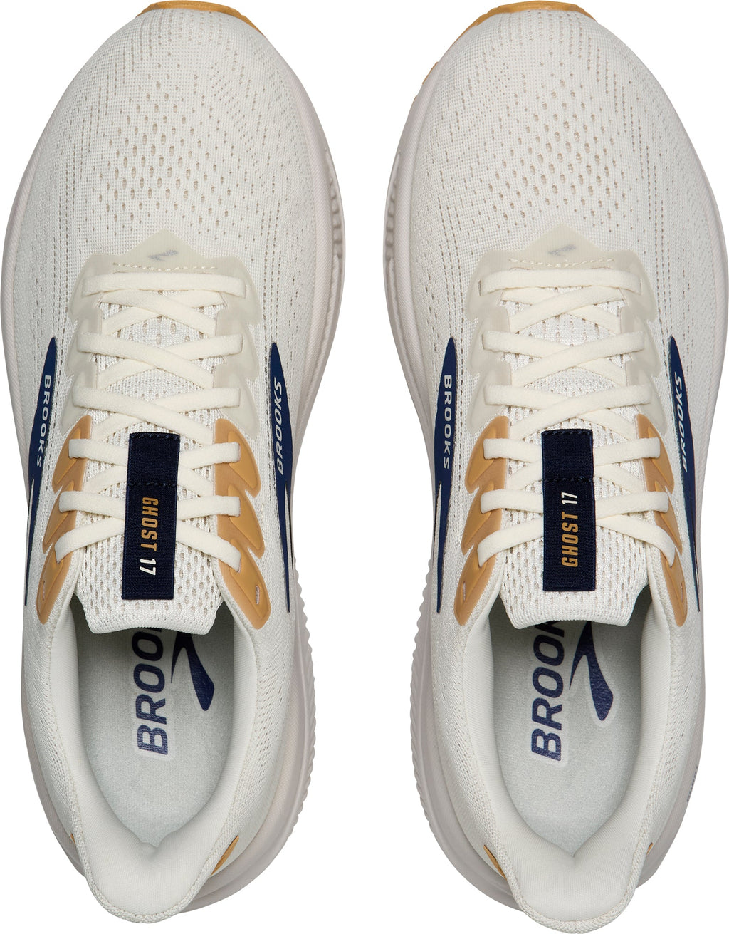 Brooks Ghost 17 Mens Running Shoes - Cream