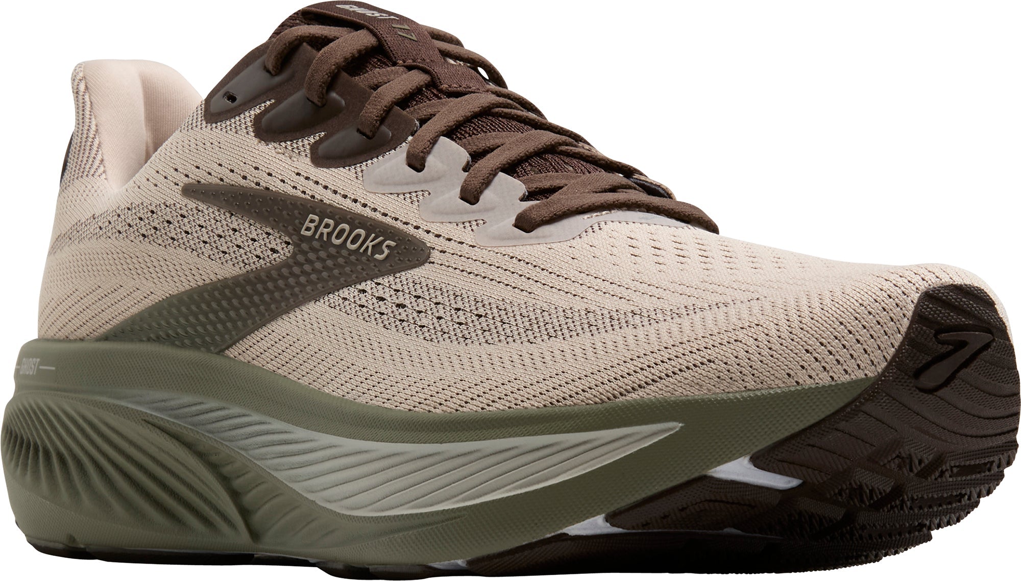 Brooks Ghost 17 Mens Running Shoes - Brown