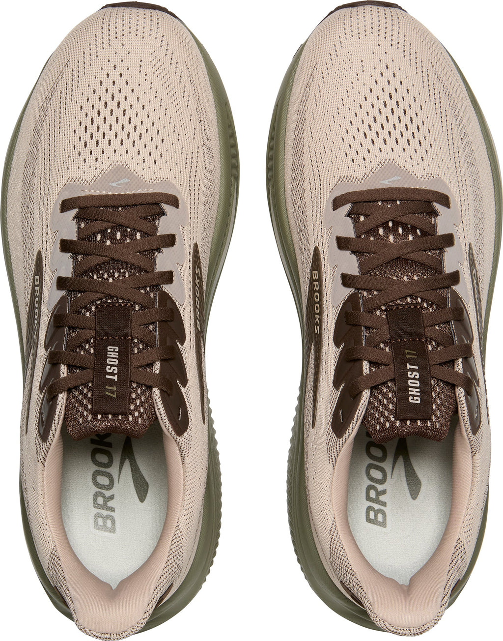 Brooks Ghost 17 Mens Running Shoes - Brown