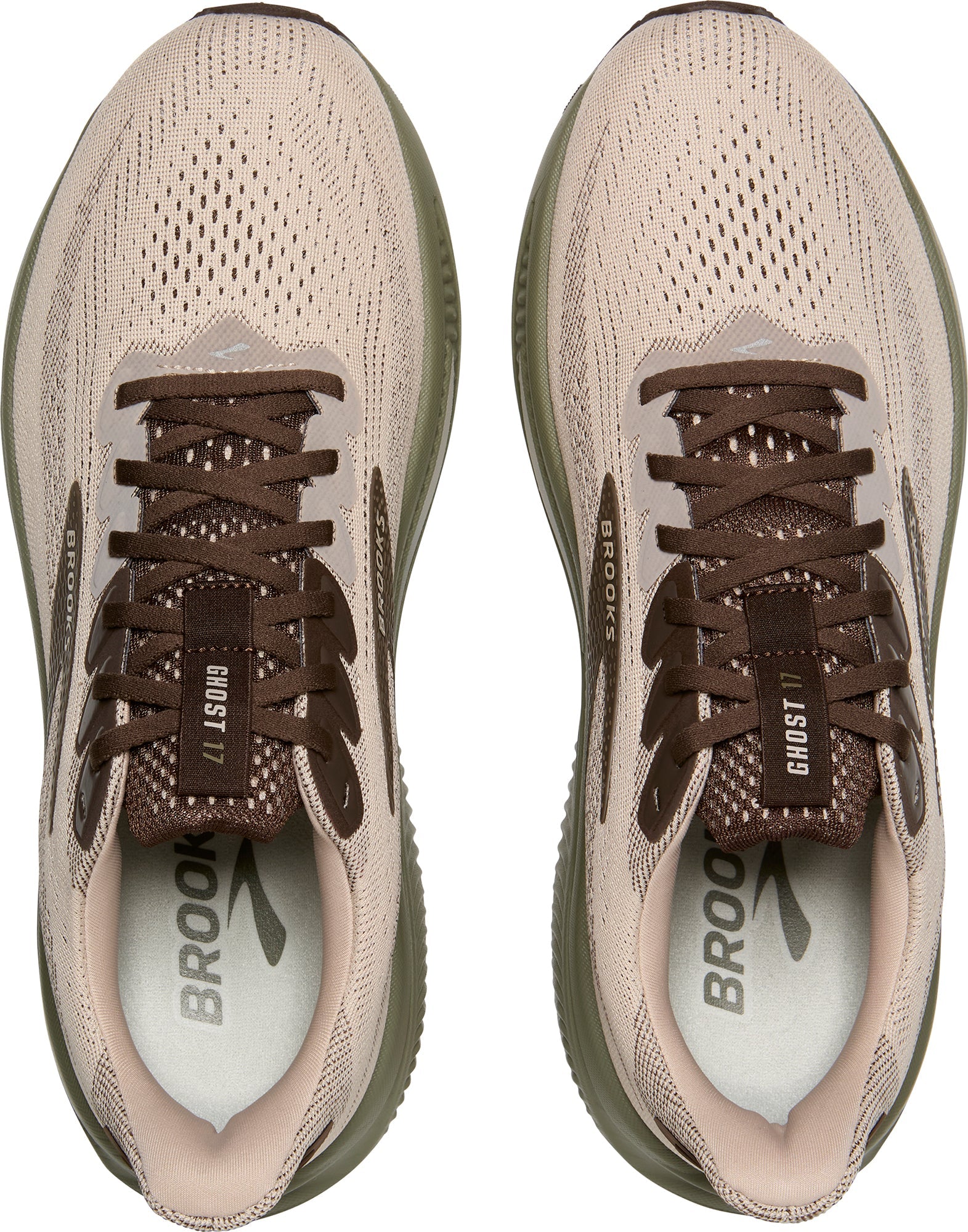 Brooks Ghost 17 Mens Running Shoes - Brown