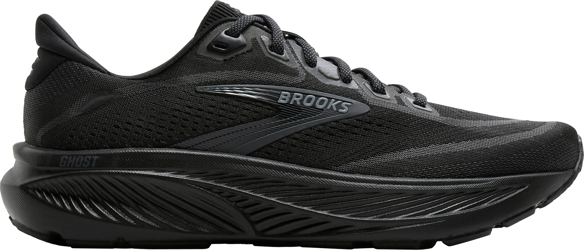 Brooks Ghost 18 WIDE FIT (2E) Mens Running Shoes - Black