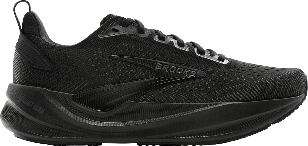 Brooks Ghost Max 4 WIDE FIT Mens Running Shoes - Black