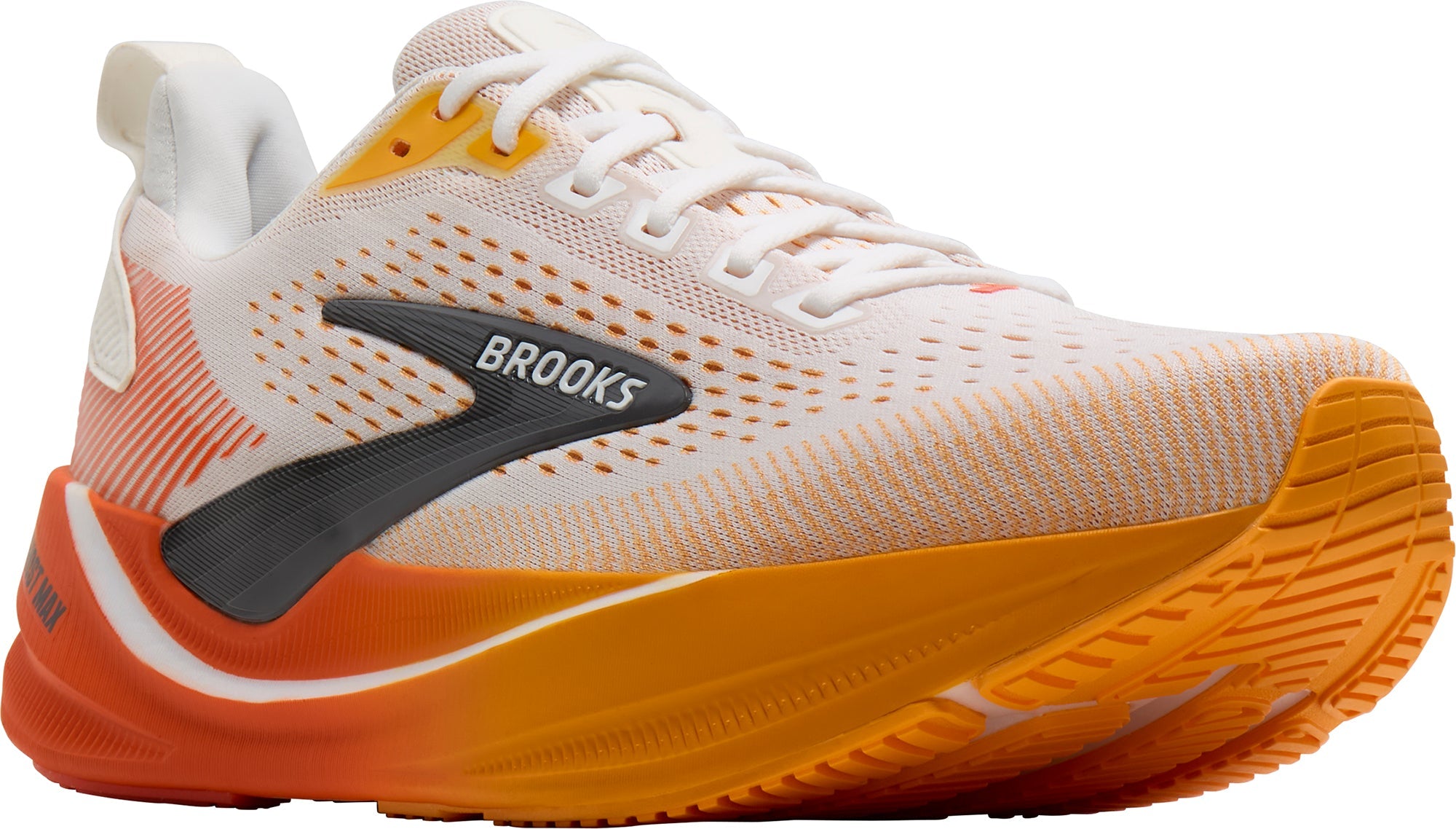 Brooks Ghost Max 4 WIDE FIT Mens Running Shoes - Orange