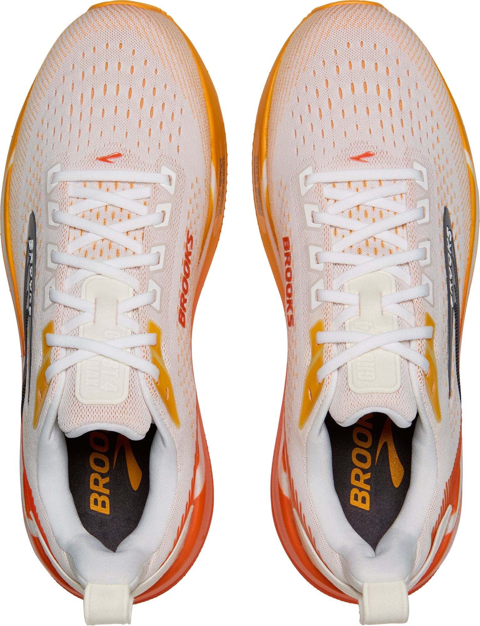Brooks Ghost Max 4 WIDE FIT Mens Running Shoes - Orange