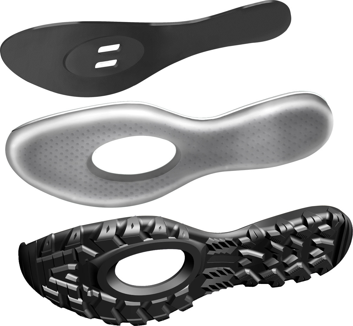 FLR Rexston Mens MTB Cycling Shoes - Black