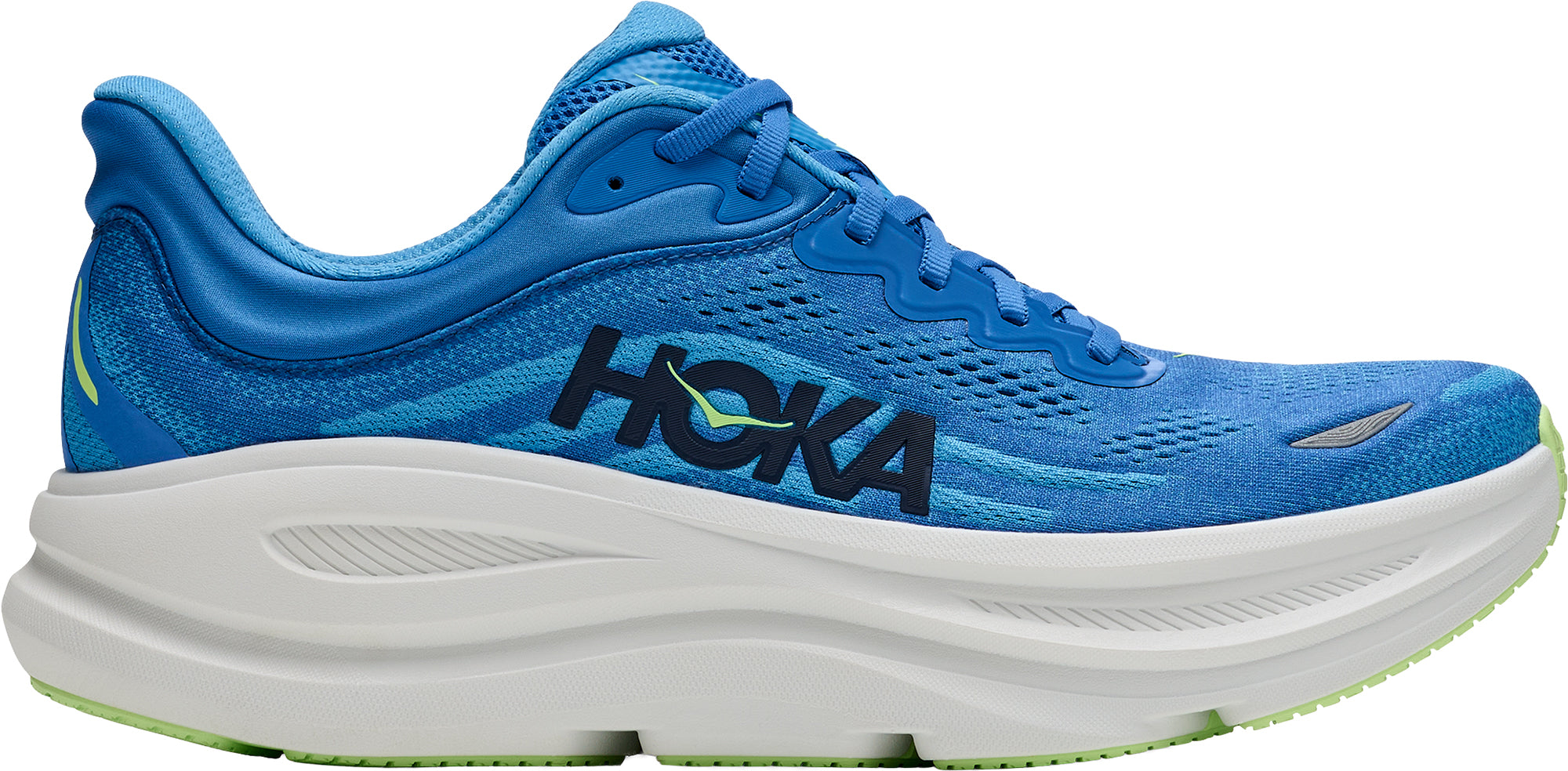 Hoka Bondi 9 WIDE FIT Mens Running Shoes - Blue