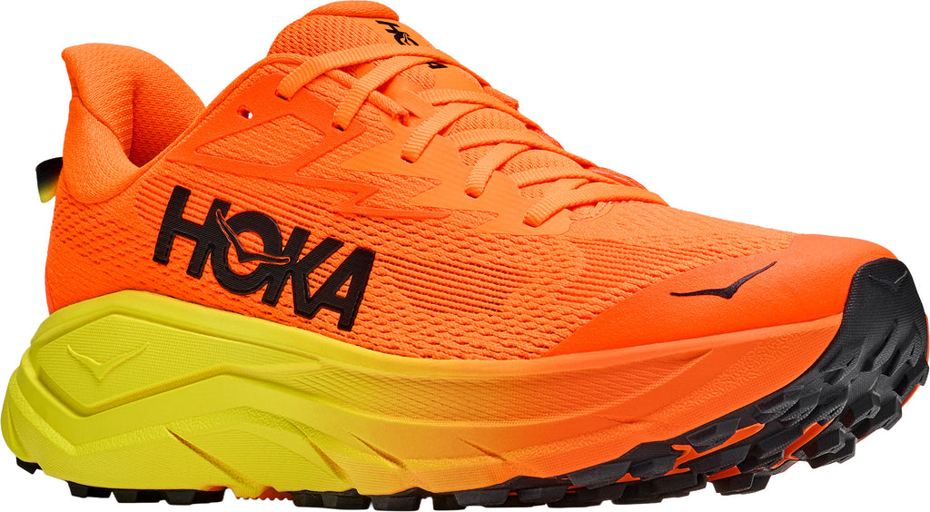 Hoka Challenger 8 WIDE FIT Mens Trail Running Shoes - Orange