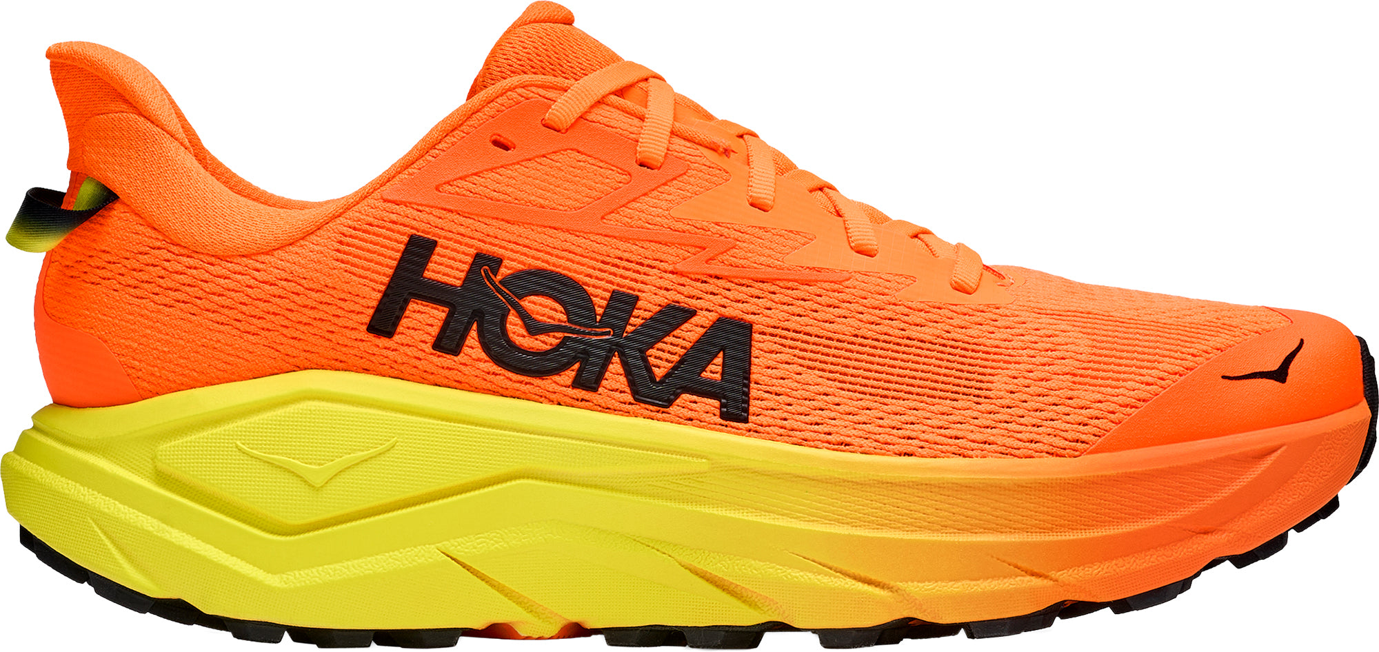 Hoka Challenger 8 WIDE FIT Mens Trail Running Shoes - Orange