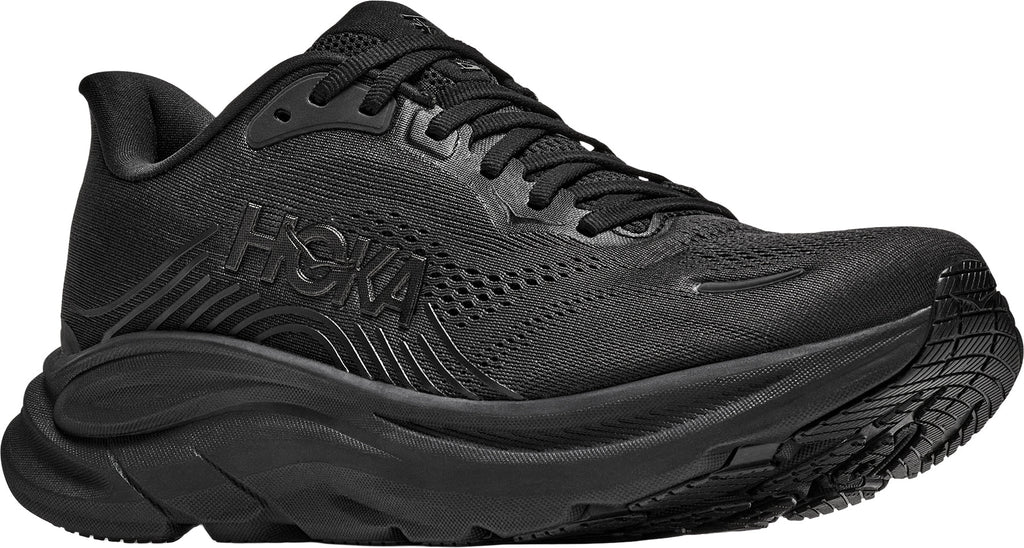 Hoka Clifton 11 WIDE FIT Mens Running Shoes - Black