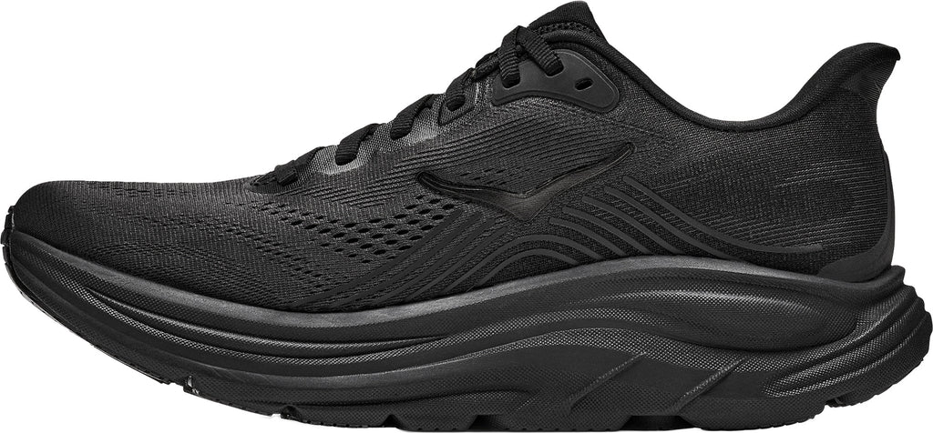 Hoka Clifton 11 WIDE FIT Mens Running Shoes - Black