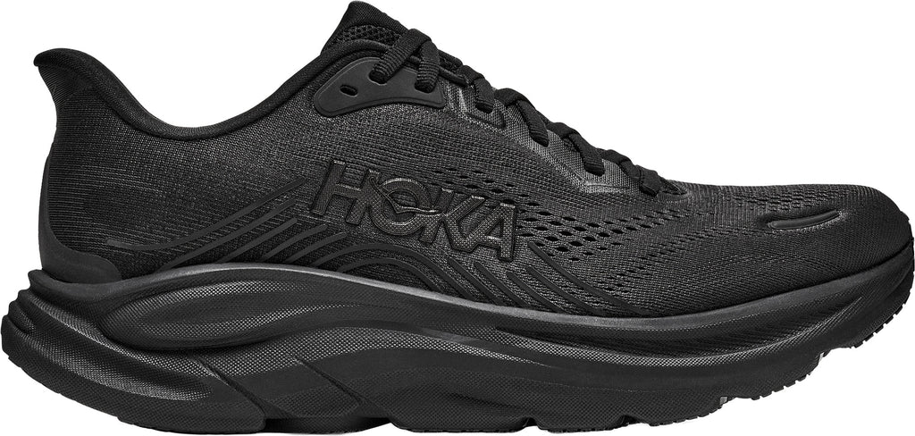 Hoka Clifton 11 WIDE FIT Mens Running Shoes - Black
