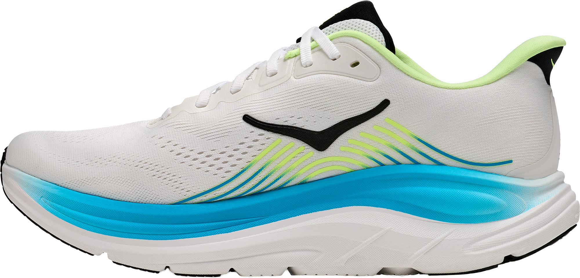 Hoka Clifton 11 WIDE FIT Mens Running Shoes - White