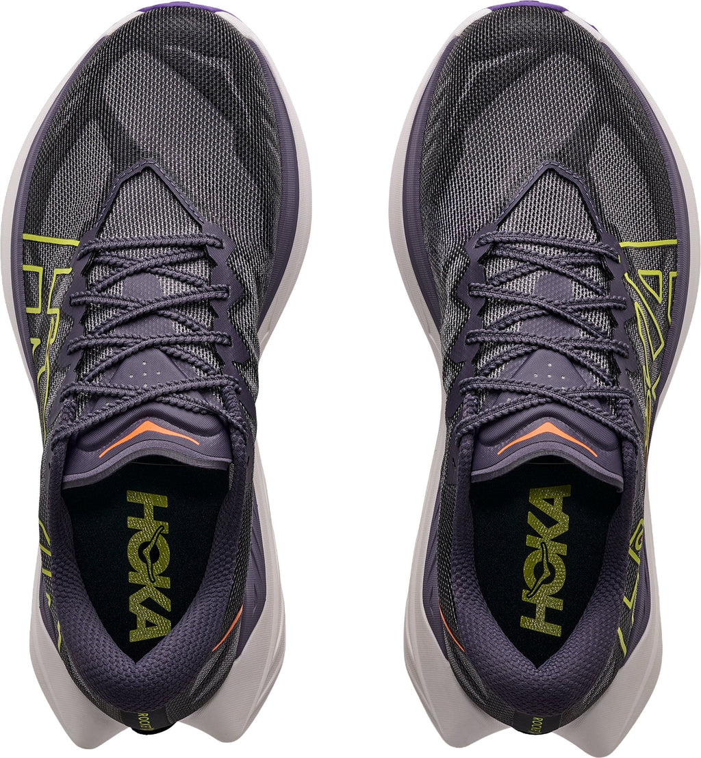 Hoka Rocket X Mens Trail Running Shoes - Black
