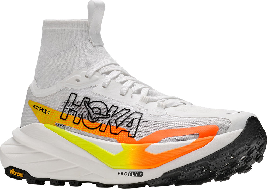 Hoka Tecton X 4 Mens Trail Running Shoes - White