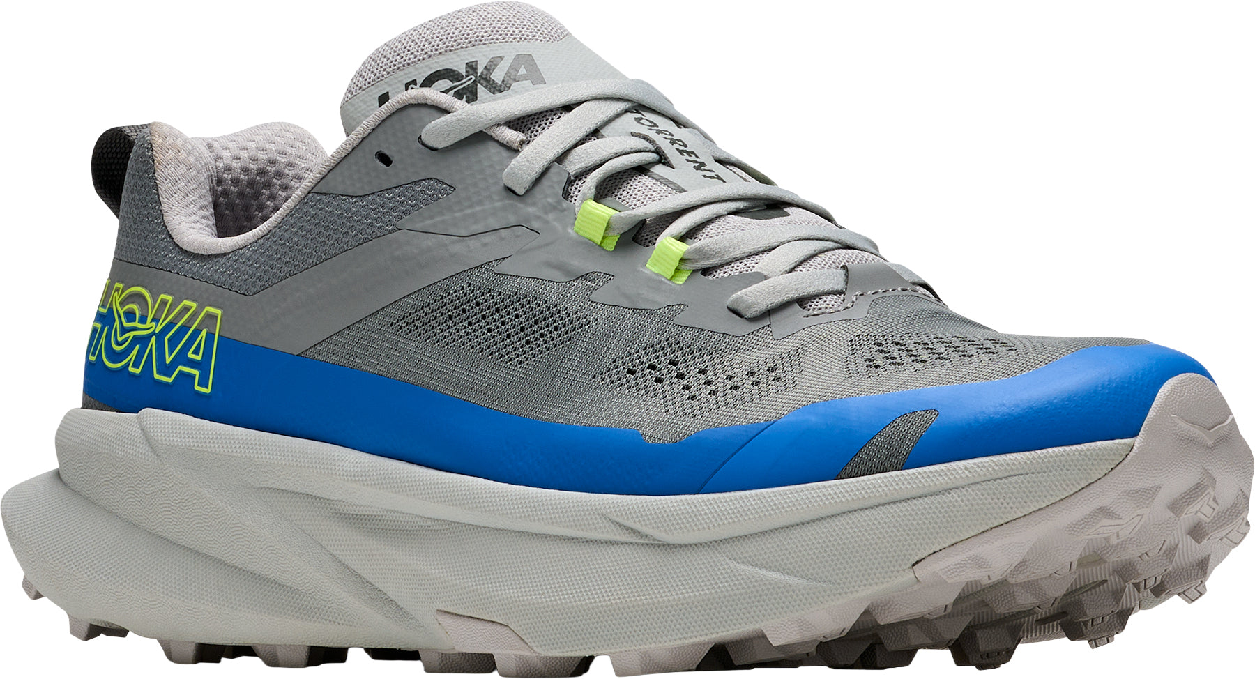 Hoka Torrent 5 Mens Trail Running Shoes - Grey