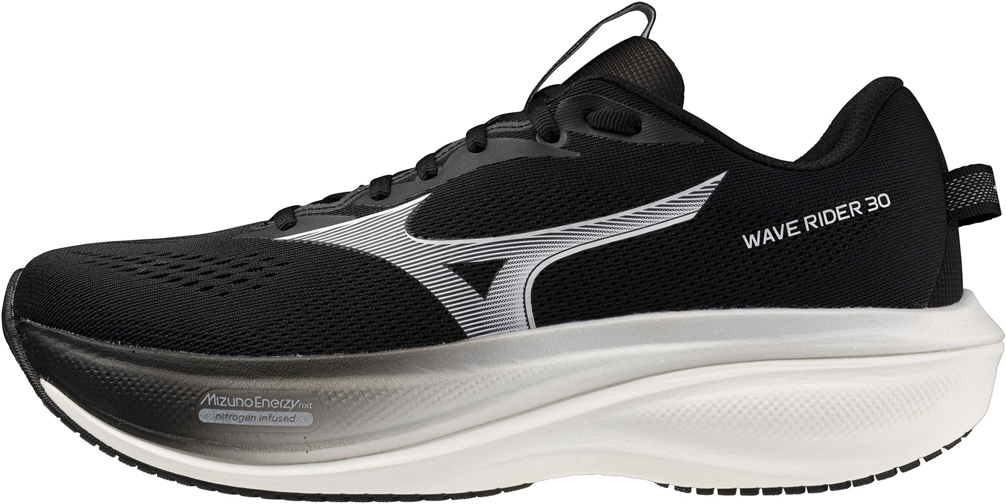 Mizuno Wave Rider 30 Mens Running Shoes - Black