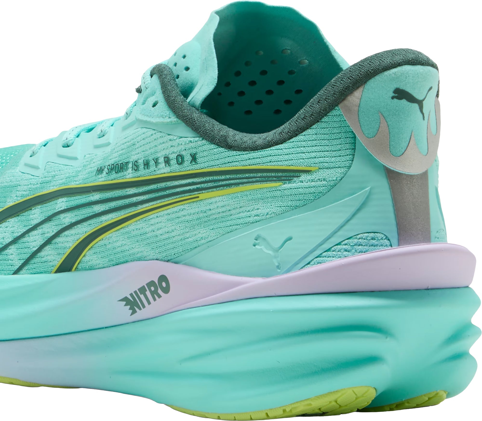 Puma Deviate Nitro 4 HYROX Mens Running Shoes - Green