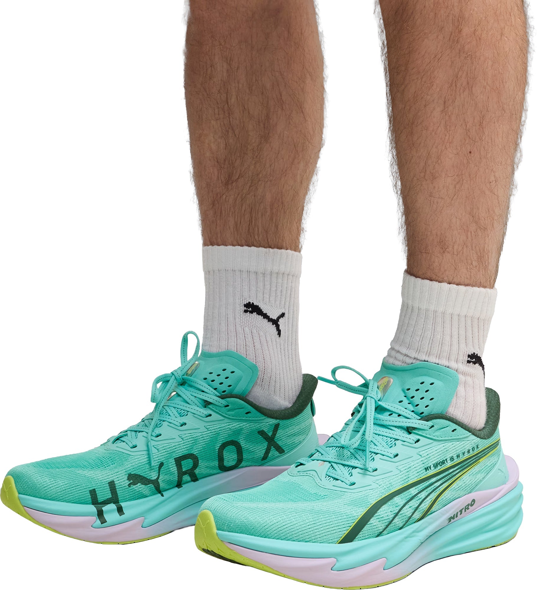 Puma Deviate Nitro 4 HYROX Mens Running Shoes - Green