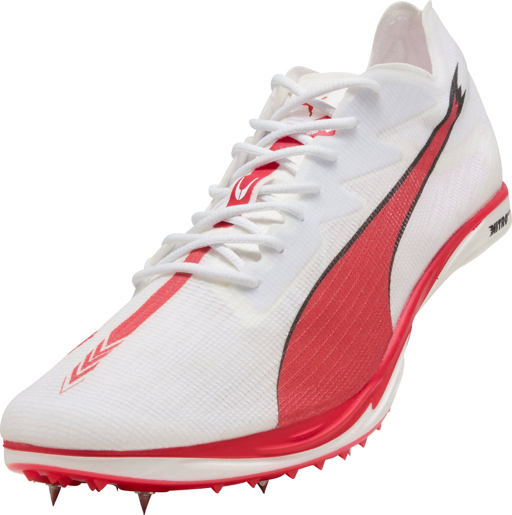 Puma Mid Distance Nitro Elite 3 Running Spikes - White