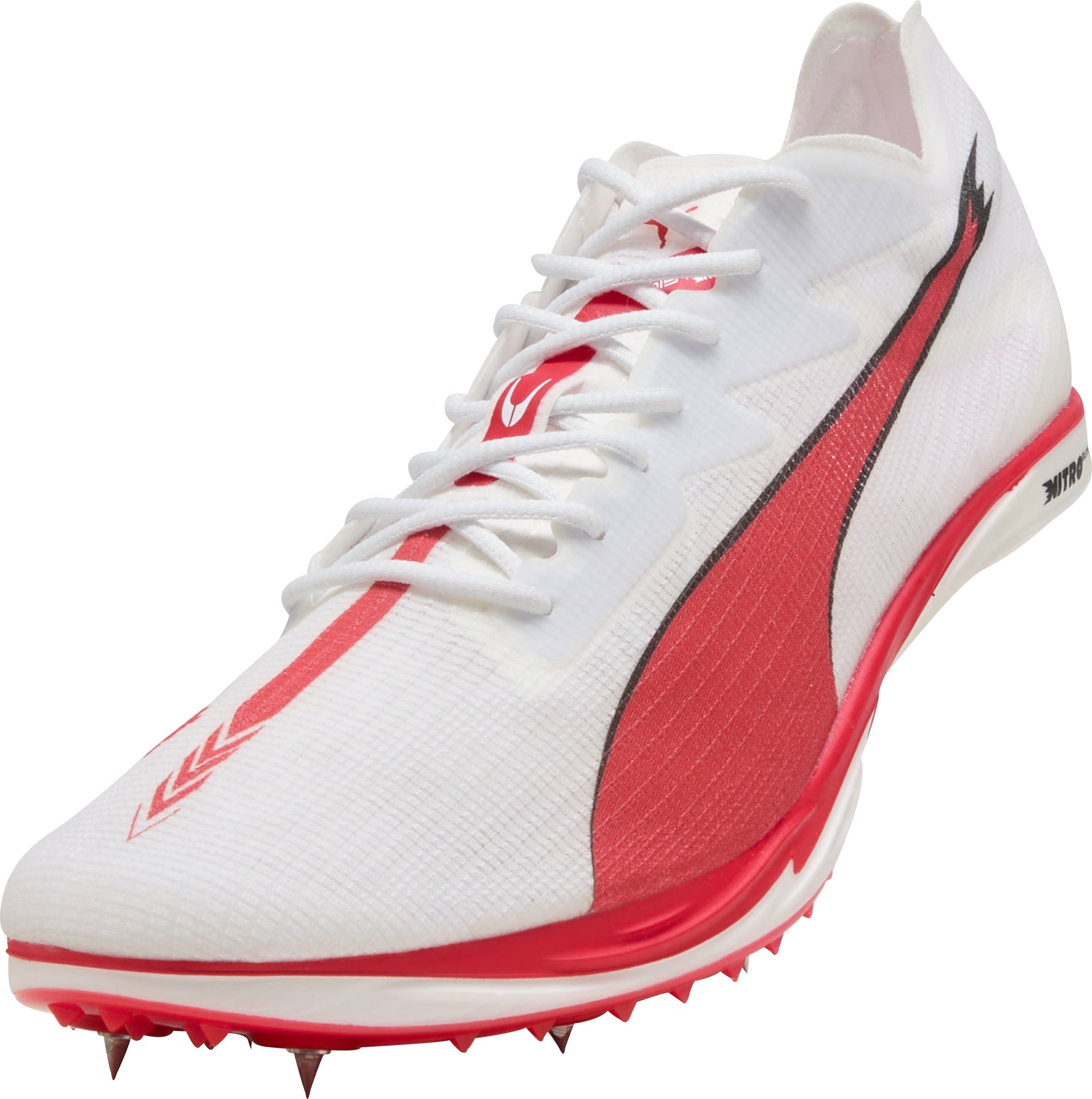 Puma Mid Distance Nitro Elite 3 Running Spikes - White