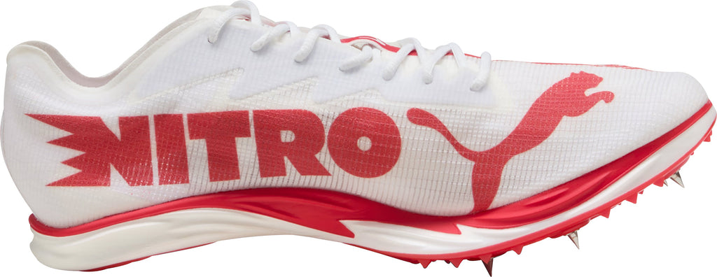 Puma Mid Distance Nitro Elite 3 Running Spikes - White
