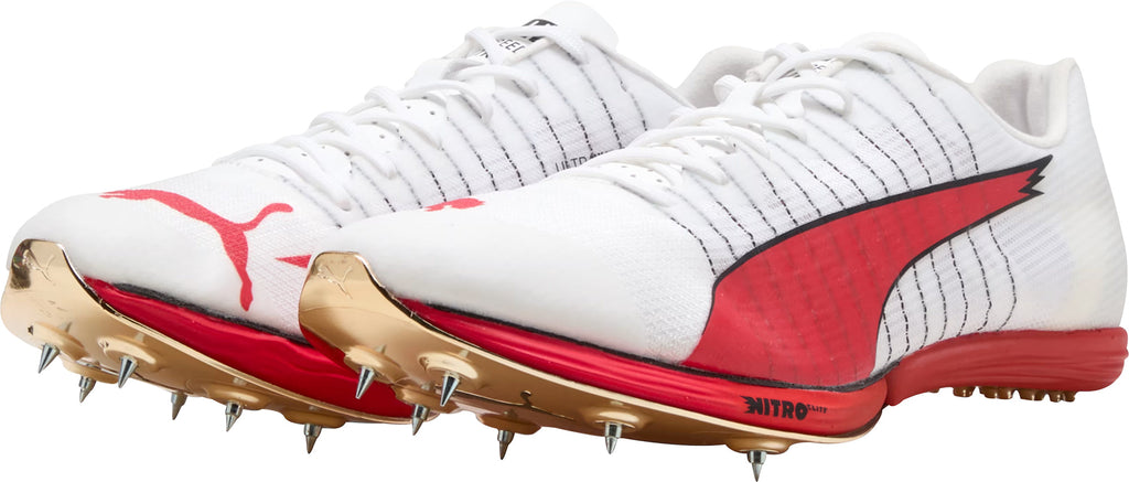 Puma evoSpeed Forte Nitro Elite Running Spikes - White