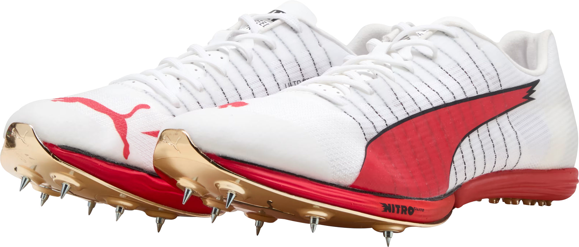 Puma evoSpeed Forte Nitro Elite Running Spikes - White