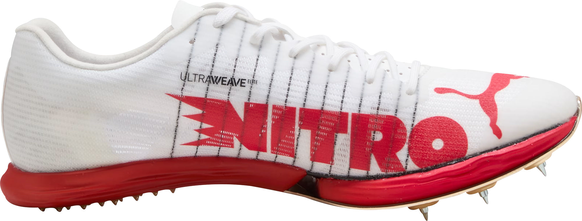 Puma evoSpeed Forte Nitro Elite Running Spikes - White