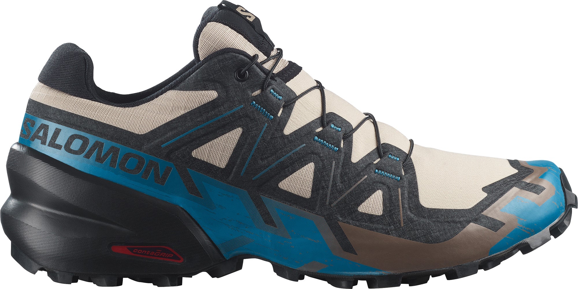 Salomon Speedcross 6 Mens Trail Running Shoes - Beige