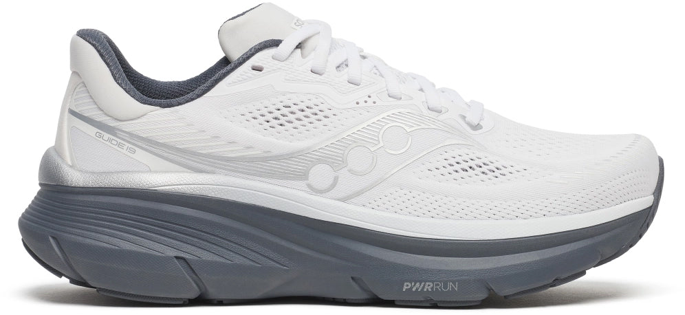 Saucony Guide 19 Mens Running Shoes - White