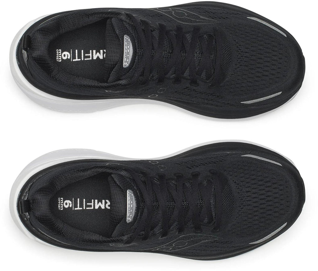 Saucony Hurricane 25 WIDE FIT Mens Running Shoes - Black