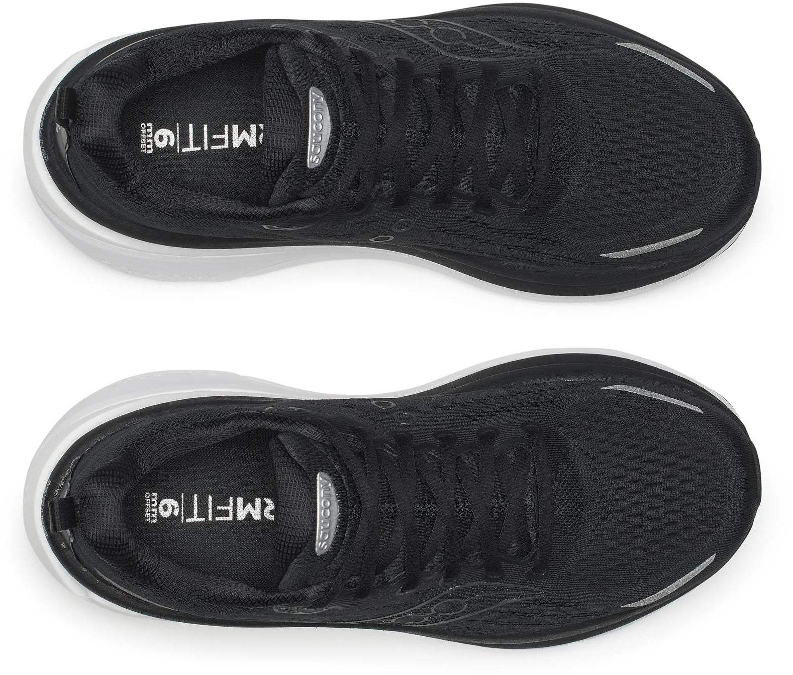 Saucony Hurricane 25 WIDE FIT Mens Running Shoes - Black