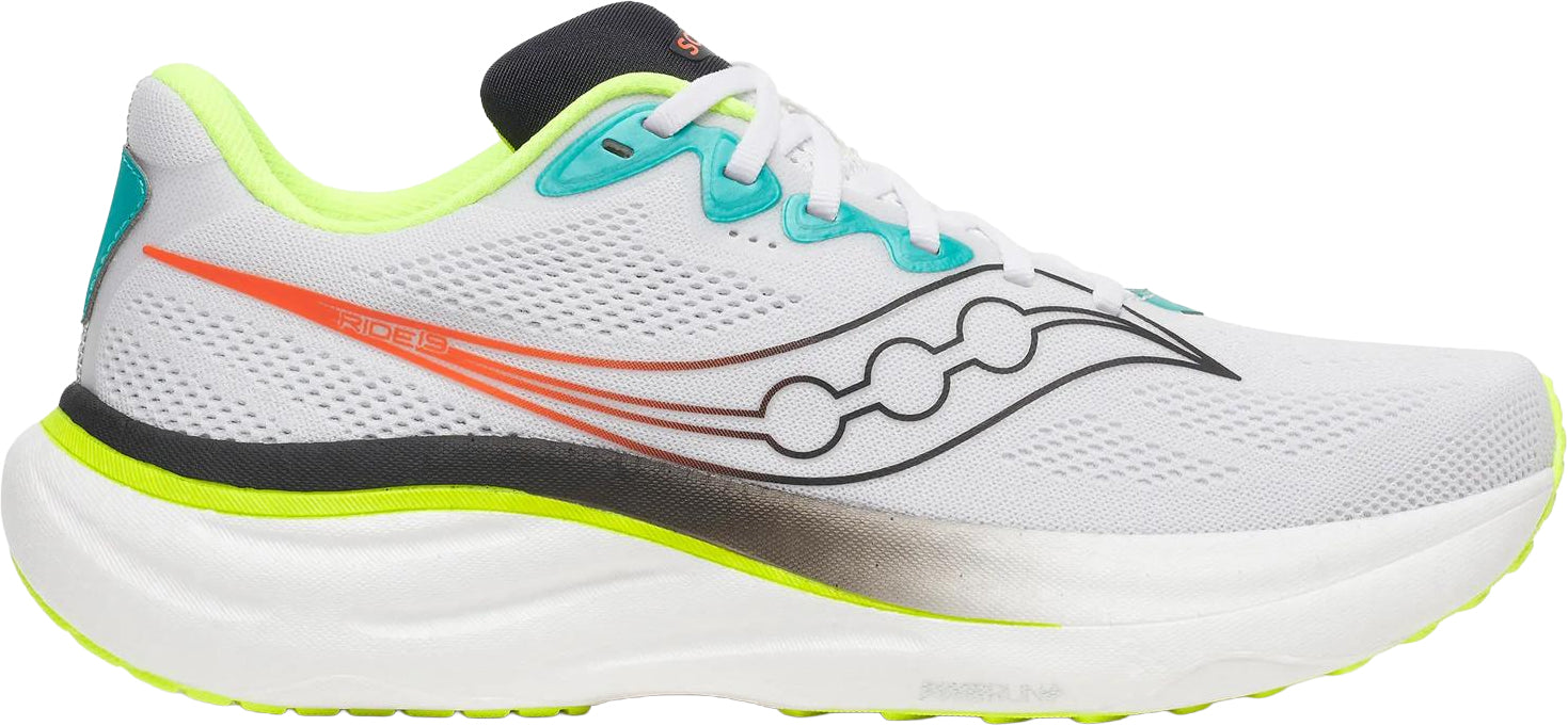Saucony Ride 19 Mens Running Shoes - White