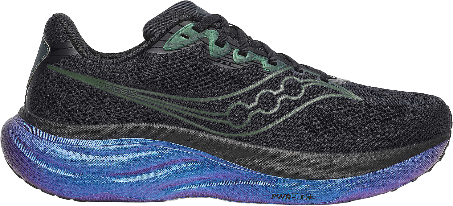 Saucony Ride 19 Mens Running Shoes - Black