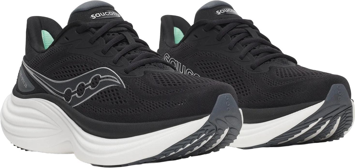 Saucony Triumph 24 WIDE FIT Mens Running Shoes - Black