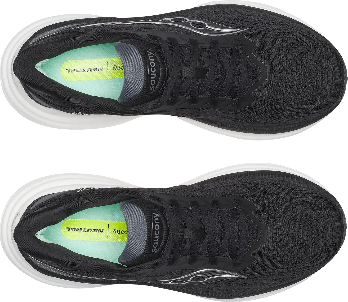 Saucony Triumph 24 WIDE FIT Mens Running Shoes - Black