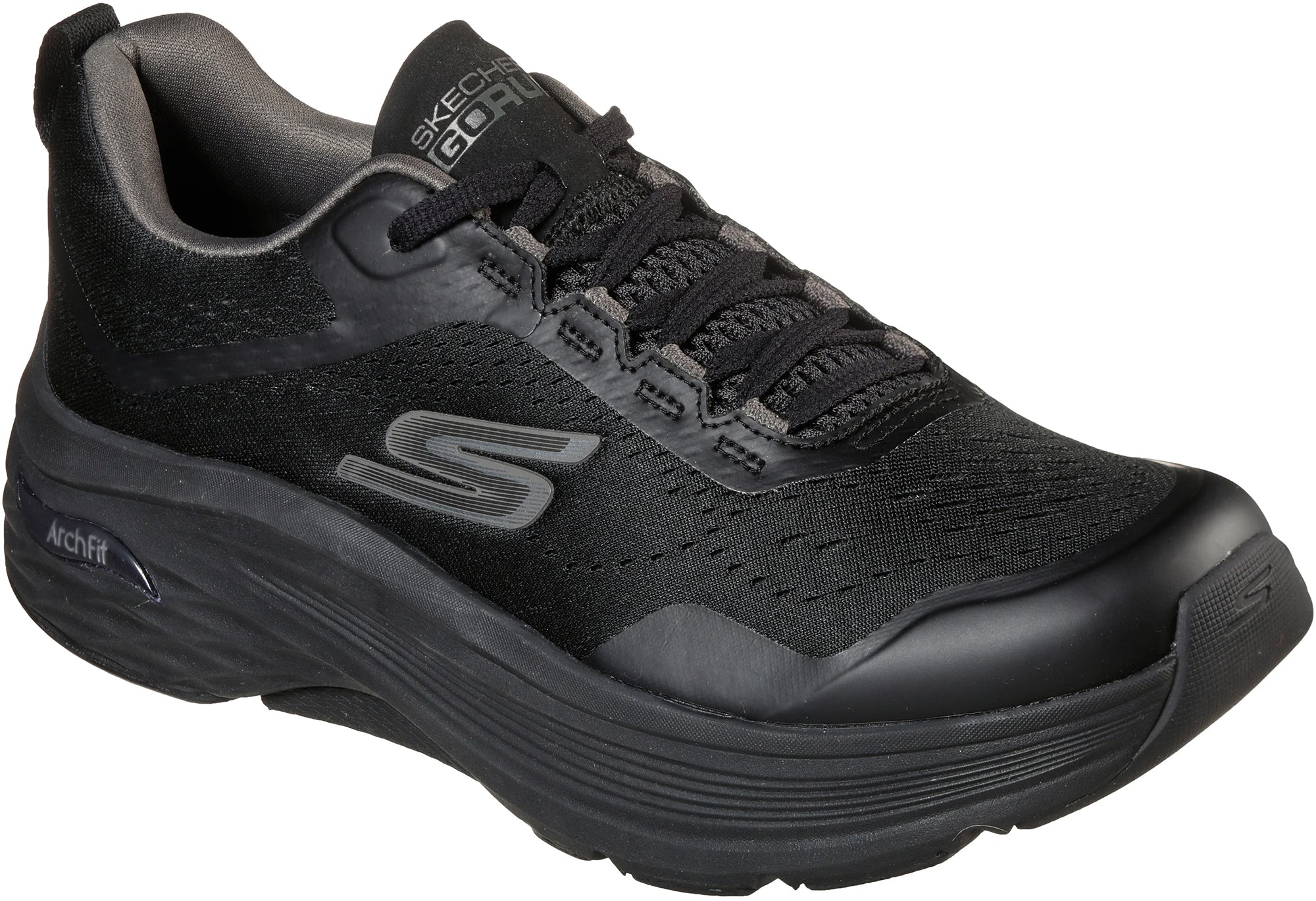 Skechers Max Cushioning Mens Running Shoes - Black