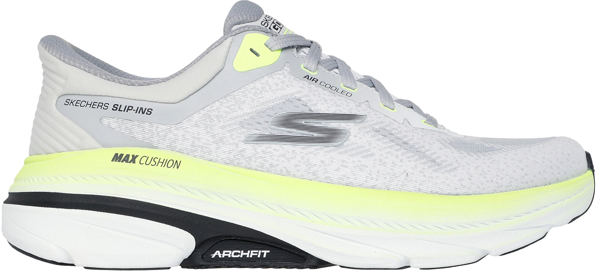 Skechers Performance Max Cushioning Cool Core Mens Running Shoes - Grey