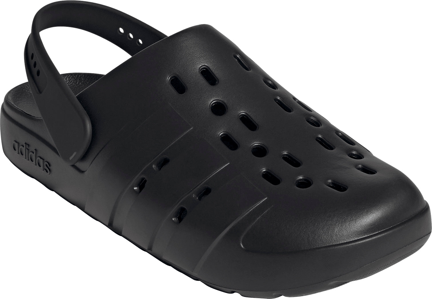 adidas Adilette Clog Sliders - Black