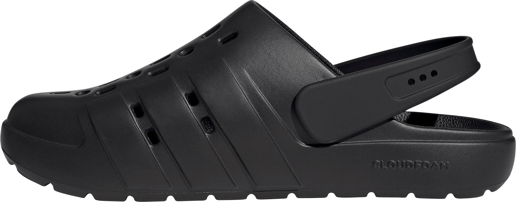 adidas Adilette Clog Sliders - Black