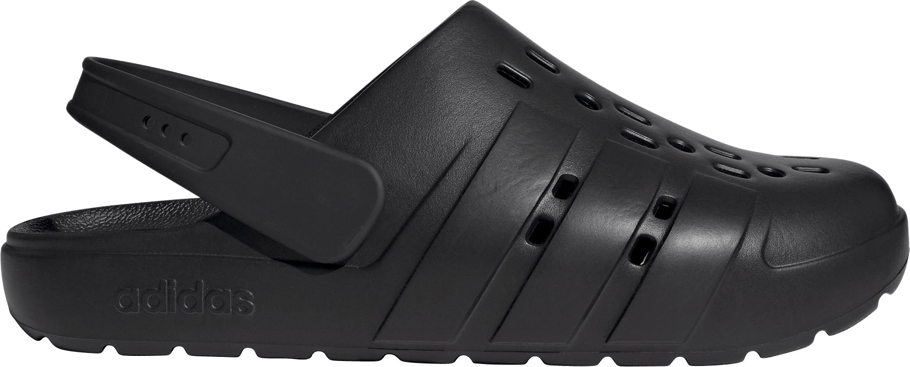 adidas Adilette Clog Sliders - Black
