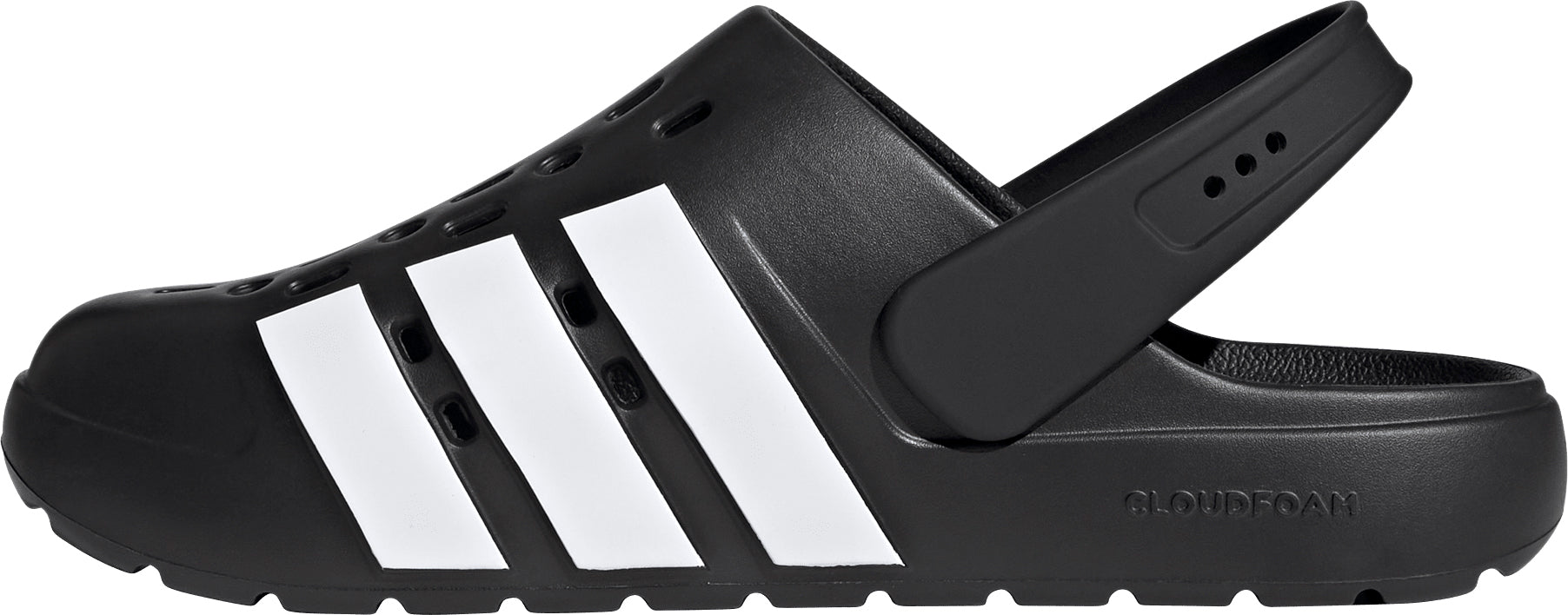 adidas Adilette Clog Sliders - Black
