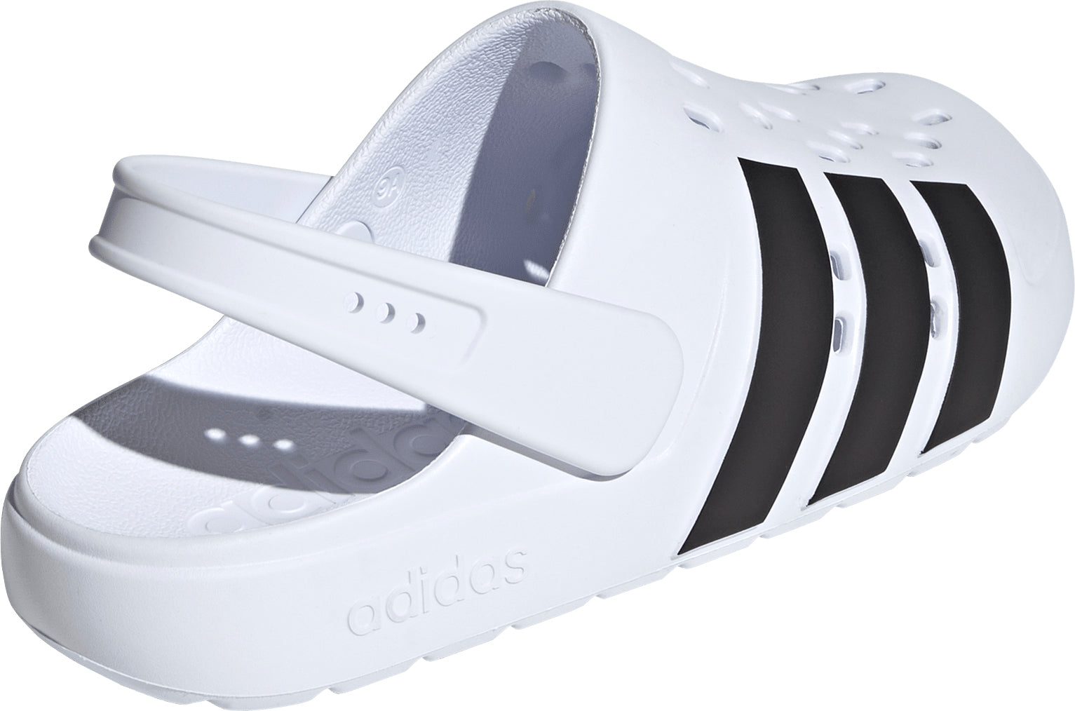 adidas Adilette Clog Sliders - White