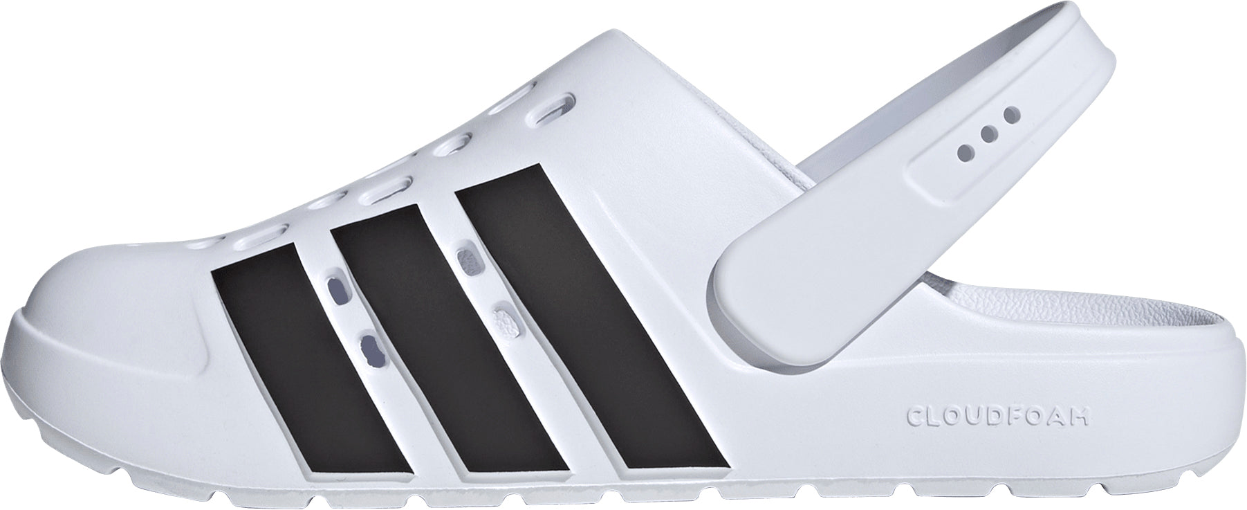 adidas Adilette Clog Sliders - White