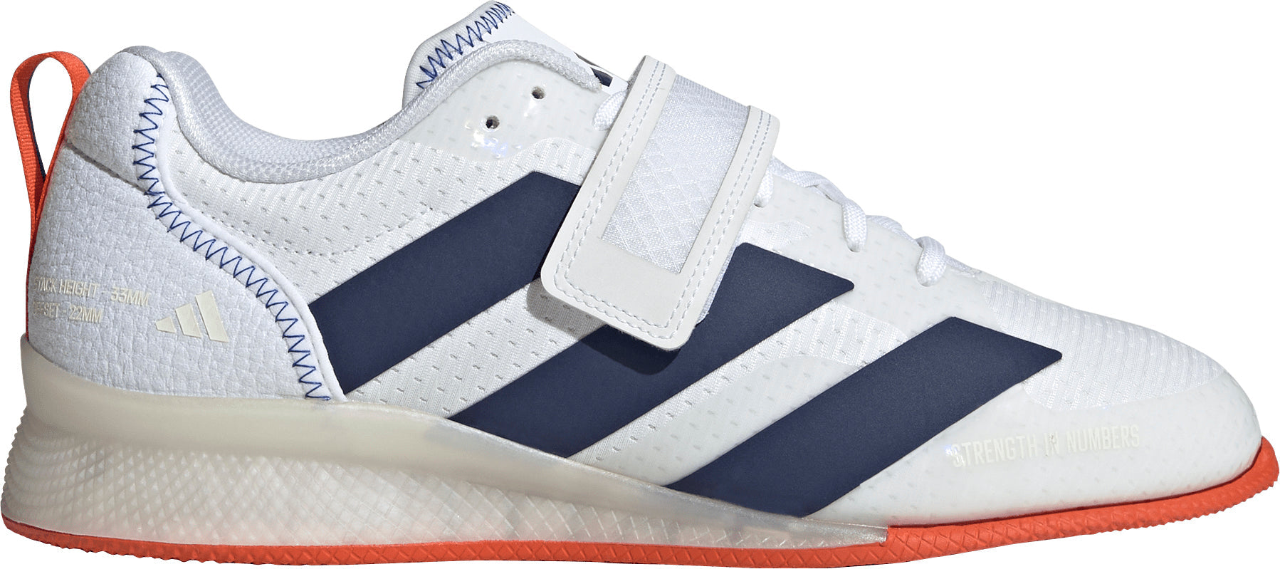 adidas Adipower 3 Mens Weightlifting Shoes - White