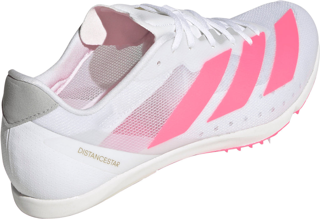 adidas Adizero Distancestar Running Spikes - White